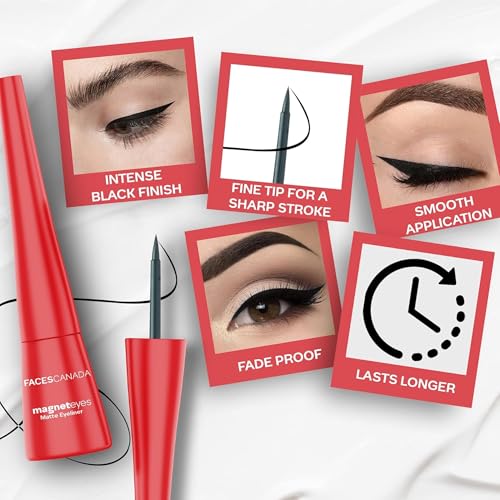FACESCANADA Delineador Líquido Mate Negro miniatura 3