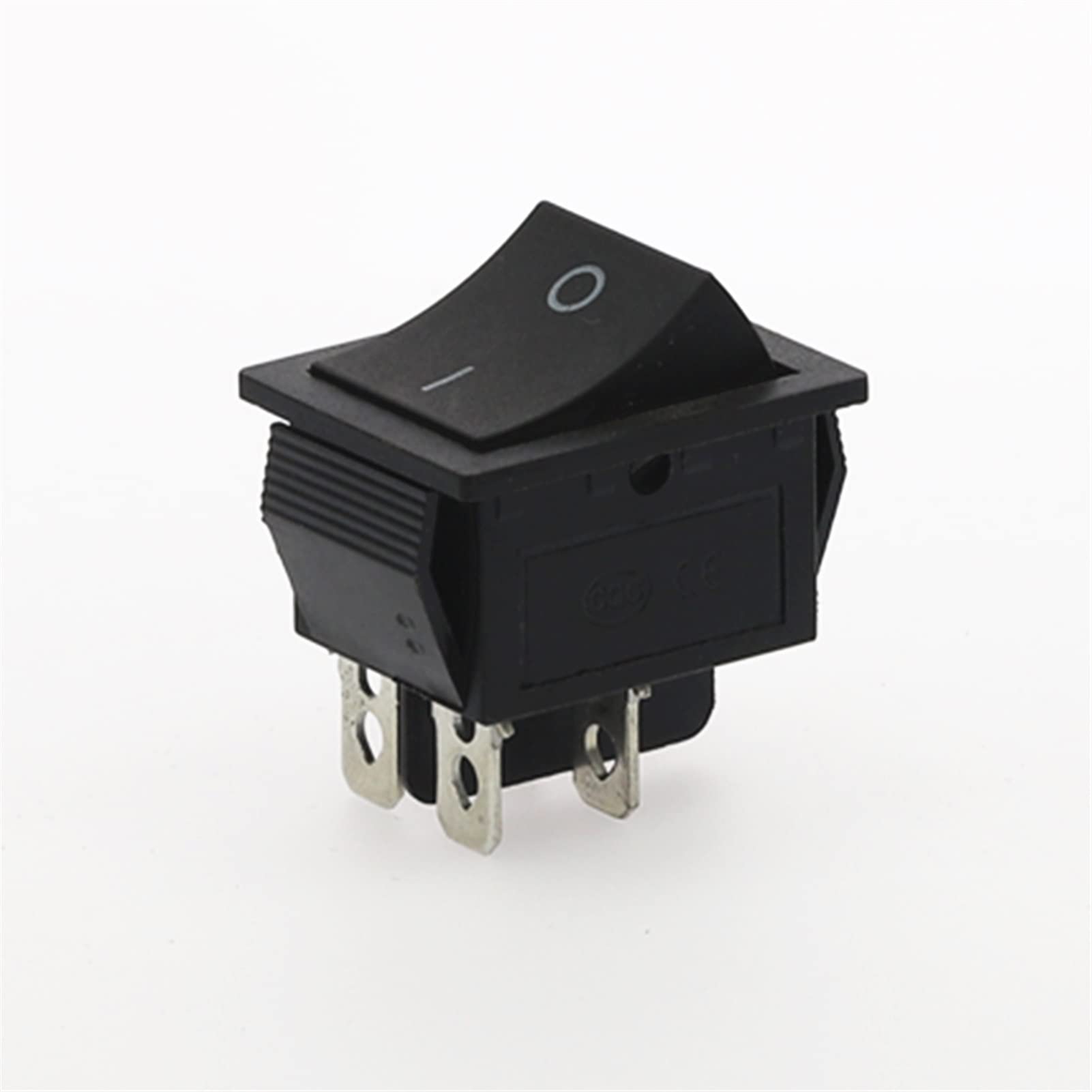 Interrupteur à bascule 15A 250V auto-bloquant à témoin lumineux pour tableau