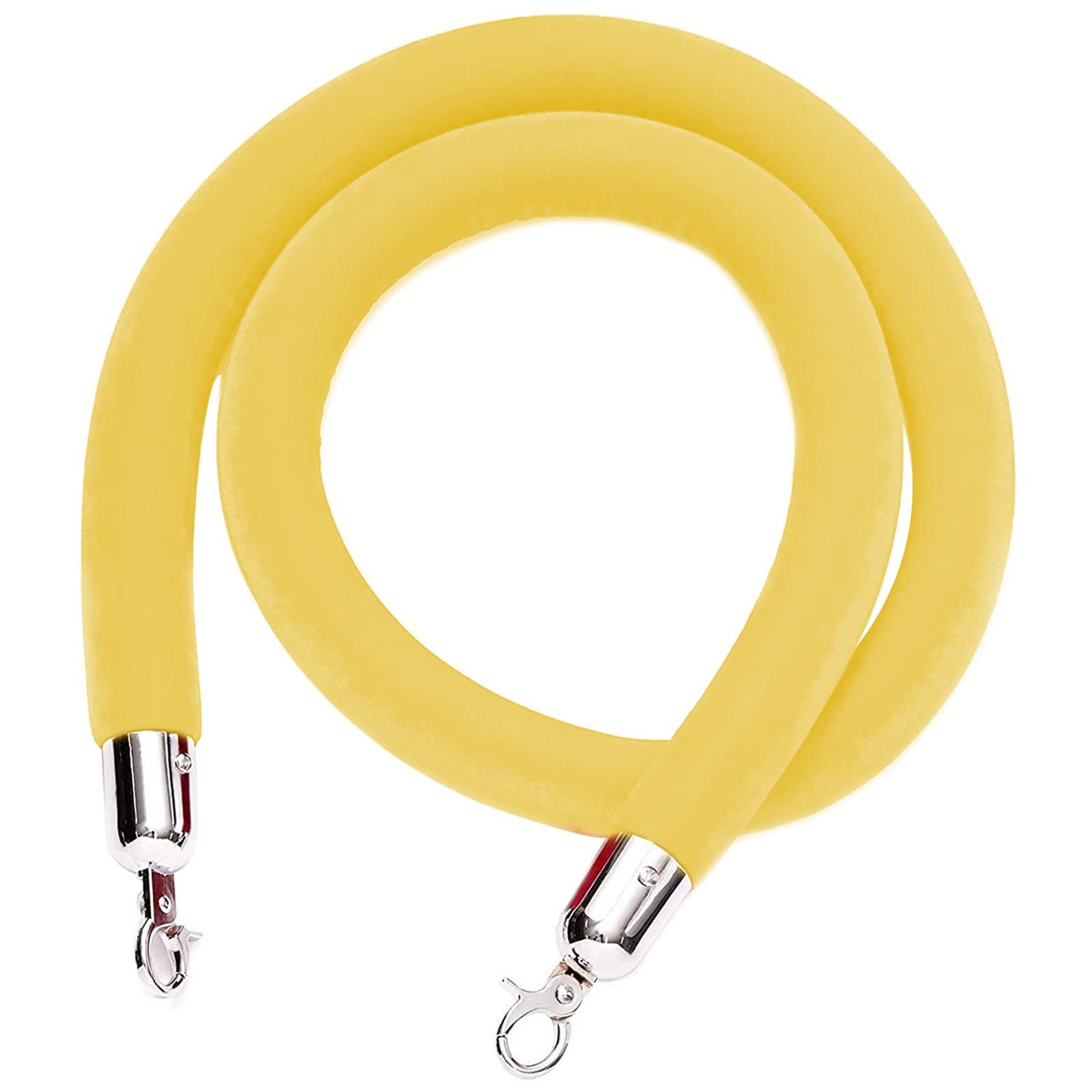 Guardrail rope， Hotels/Theaters VIP Stanchion Rope,Safety Crowd Control Barrier, for Bank Hotel Hospital, Easy to Install/(Yellow,Length 2.7M/8.9Ft/106In)