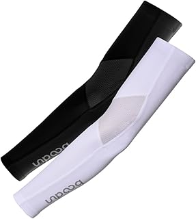 Toddmomy Fitness 2 Peças De Capa De Braço Mangas De Proteção De Mangas De Braço Mangas De Bloco UV Mangas De Ciclismo Unissex Mangas Compridas Anti-Uv Conjunto De Basquete Masculino E