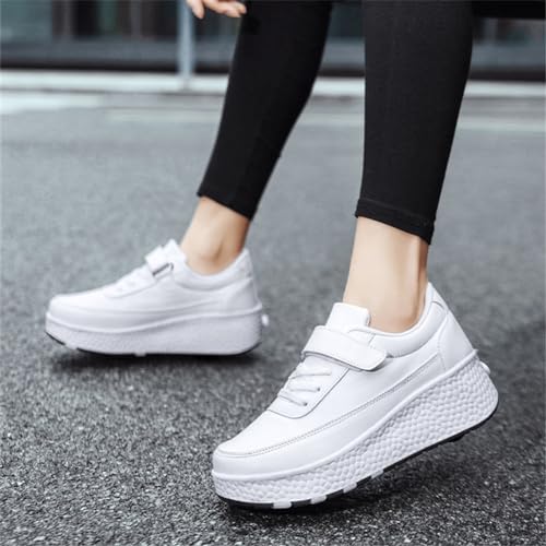 Kids Roller Skate Shoes Roller Sport Sneakers Shoes for Boys Girls with 2-Wheels Outdoor Retractable Sneakers Shoes for Birthday Children Show Gift2