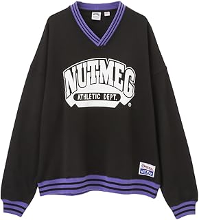 [グッドウェア] 裏毛トレーナー M L XL 3色展開 ビッグシルエット ゆったり Vネック プルオーバー リブライン プリント スウェット おしゃれ トップス メンズ