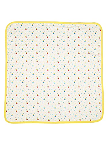 Image of Mee Mee Warm and Soft Wrapper Blanket with Hood, Yellow (284.0mm L X 10.0mm W)