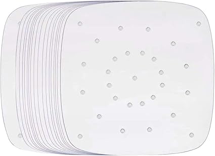 Bobotron 200 fogli di carta forno da 20 cm Air Fryer Liner, carta da forno  perforata per cottura a vapore antiaderente : Amazon.it: Casa e cucina