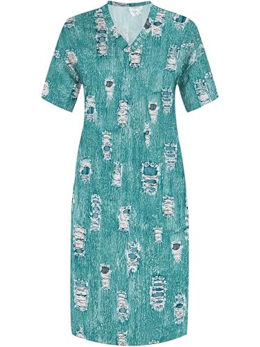 Image of PinkPatty Women's Oversize V Neck Short Sleeve Maxi Dress with Pockets