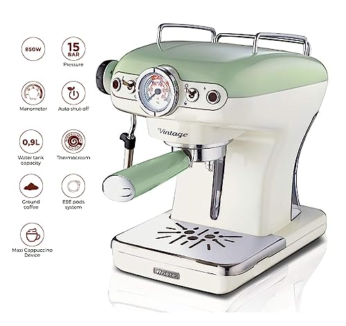 Ariete 1389 Espresso coffee machine/coffee maker/Espresso coffee maker: Italian Brand (Green) A DeLonghi Company - Image 2