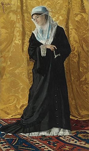 Une Dame de Constantinople Osman Hamdi Bey poster toile déco mur vide