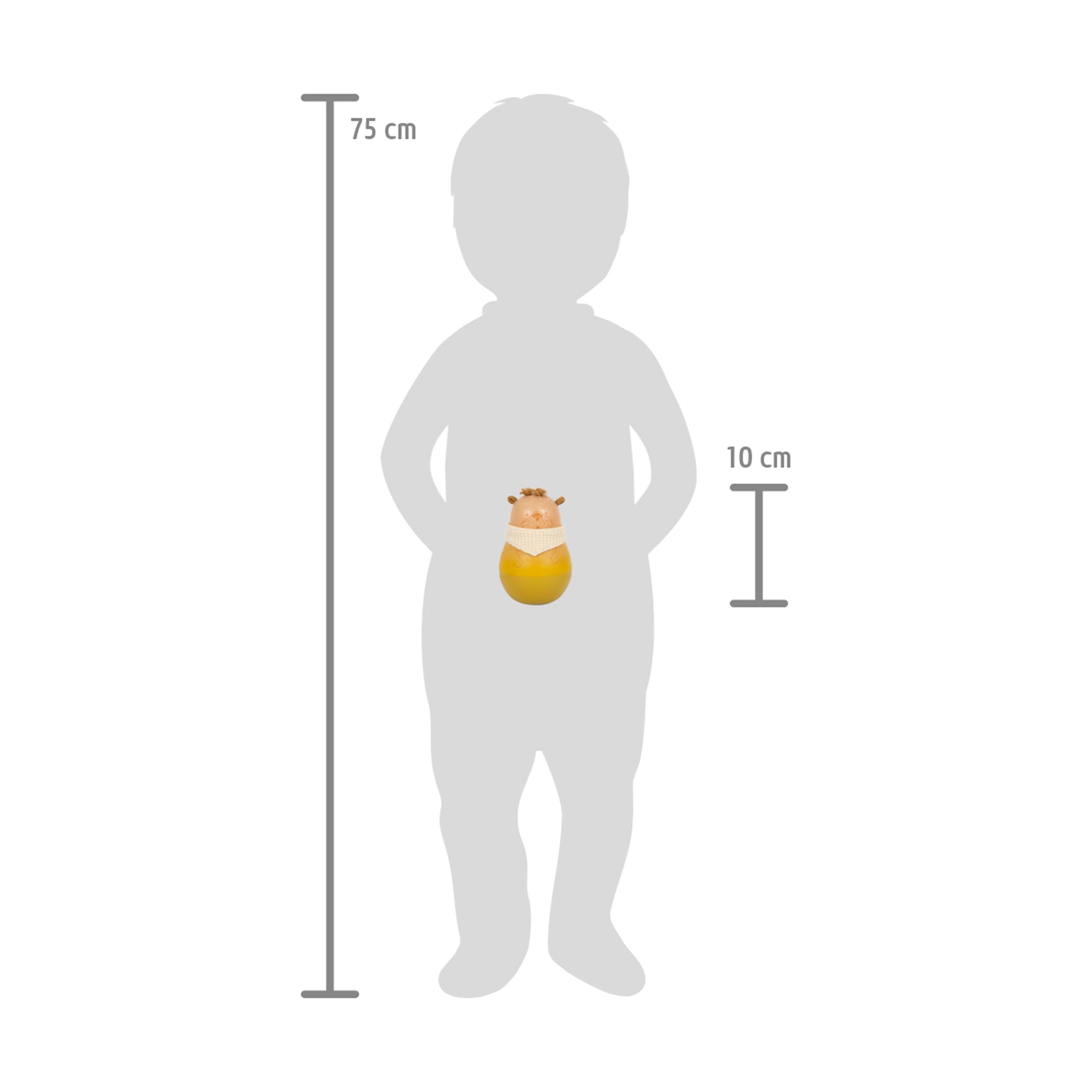 Small Foot Culbuto Jouet pour bébé Seaside en Bois, Jouet pour bébé en Forme de Loutre avec Sons, dès 8 Mois, 12332