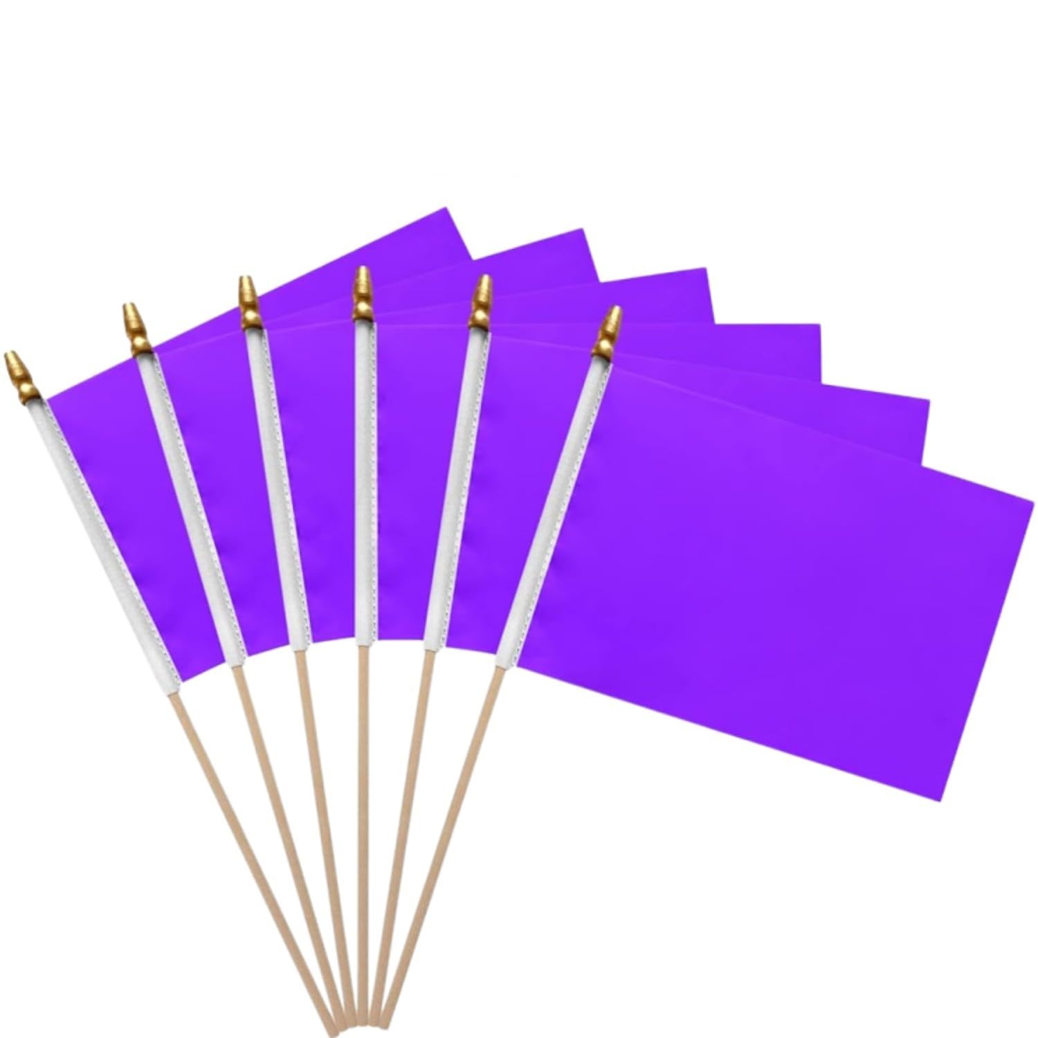 50 Bandierine Rosse A Mano - Con Bastoncini Plastica 30cm Per Feste E Eventi Sportivi | 14x21 Cm - Foto 10