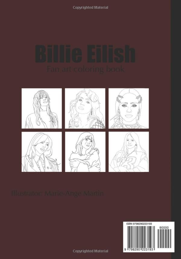 Billie Eilish: Fan art coloring book - Image 2