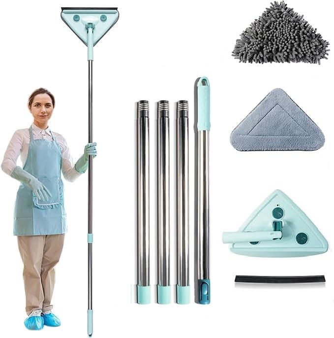 KRLZ 75 Inch Wall Cleaner with Long Handle, 360° Rotatable Wall Mop, Baseboard Cleaner, Wall Washer Cleaner Tool for Walls/Floors/Ceiling Fans/Baseboard/Dust, 2 Reusable Mop Pad (B0CZ8ZZ9K6) Amazon Price History, Amazon Price Tracker