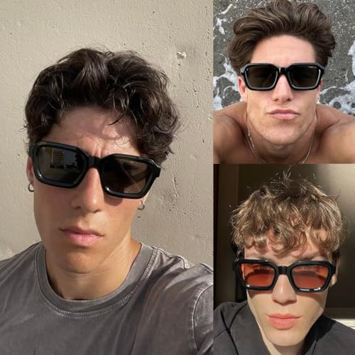 SORVINO Trendy Square Sunglasses for Women Men Thick Frame Simple Designer Style Rectangle Shades3