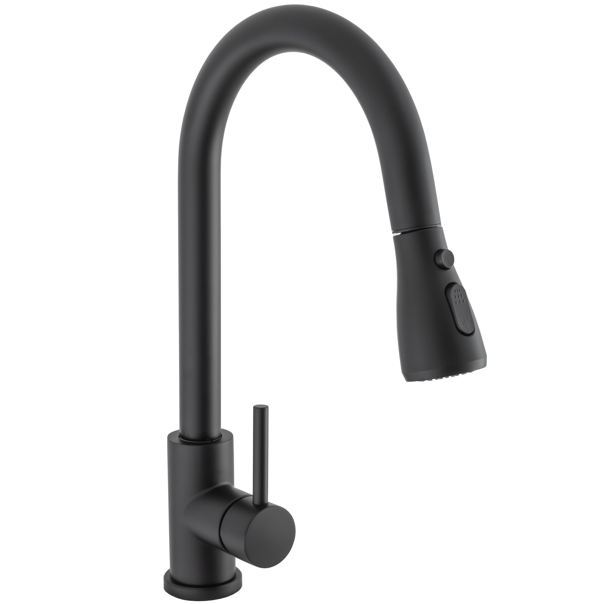 VALAZ Robinet Cuisine Douchette Noir | Mitigeur Cuisine avec Douchette Haute Pression, Rotatif à 360°, Pas de Fuites, Installation Facile et Rapide | Laiton, Acier Inoxydable, Série Eco Parana