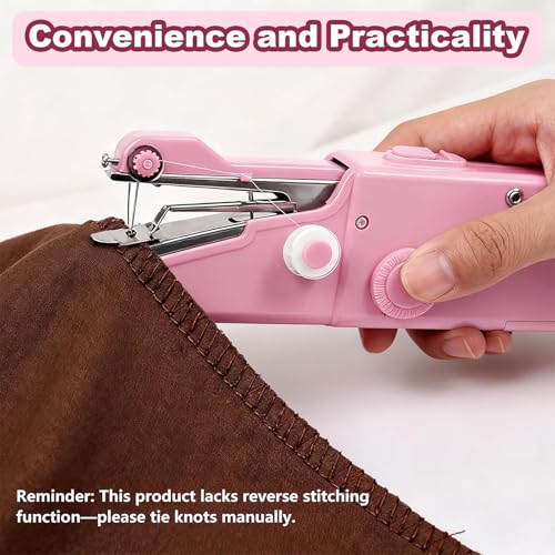 Machine à coudre portable rose pour réparer facilement vos tissus abîmés