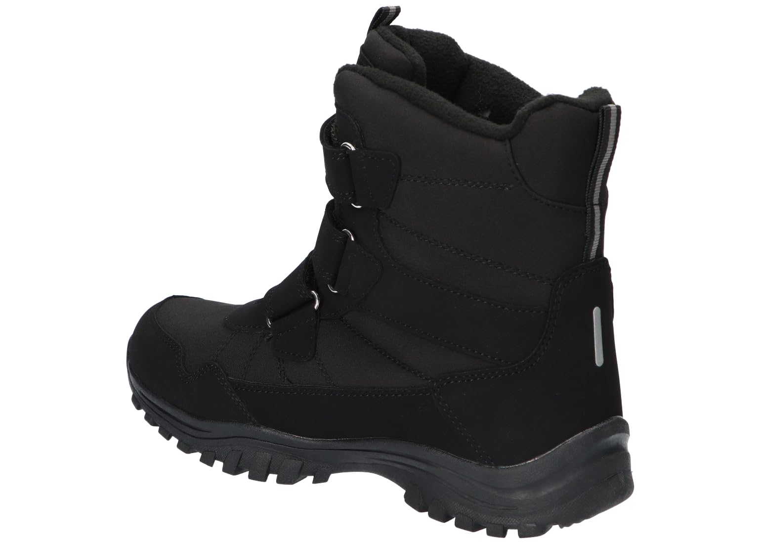 SN65 OCIEPLANE TRAPERY BUTY ZIMOWE ŚNIEGOWCE NA RZEPY BLK 37