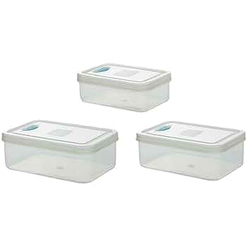 Amazon｜ノーブランド品&セーブ 真空プラスチックコンテナ 3