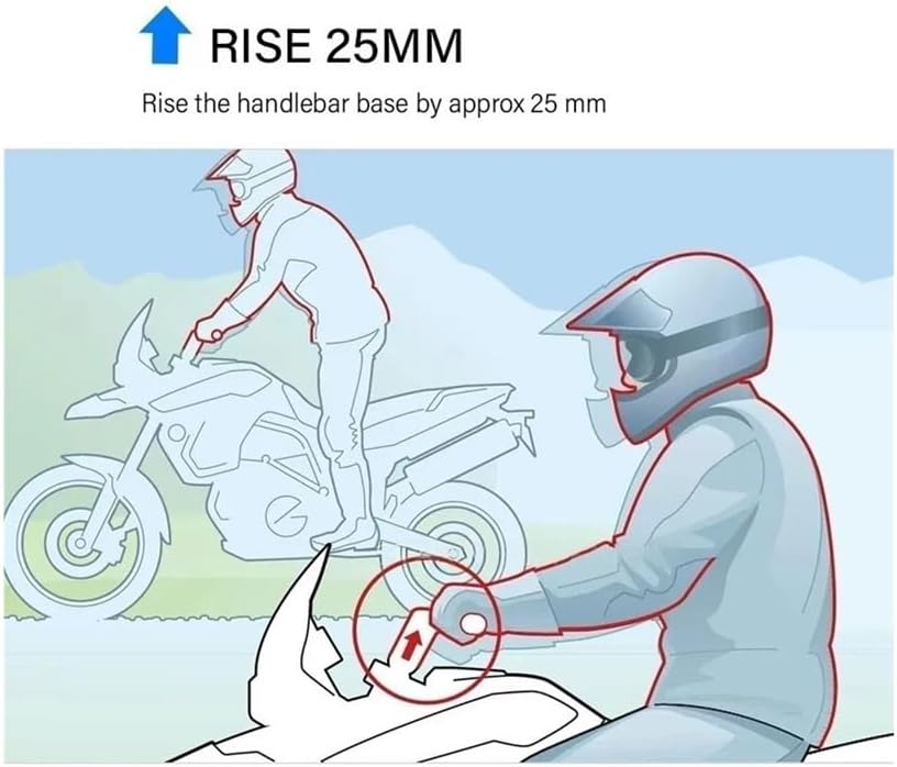 パン アメリカ 1250 S RA1250用 PA用 1250S 2021- オートバイハンドルバーライザークランプ 高さ調整ハンド