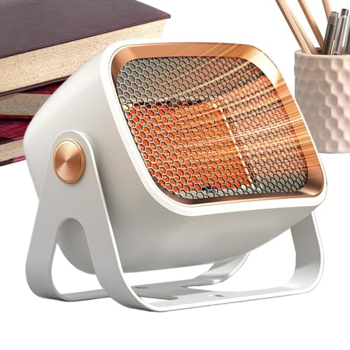 デスクヒーター -21 × 11.5 × 16.8 センチメートル/小型オフィスデスクヒーター、転倒防止と過熱保護付き1200Wセラミックヒーター、自宅、寝室、リビングルームに最適