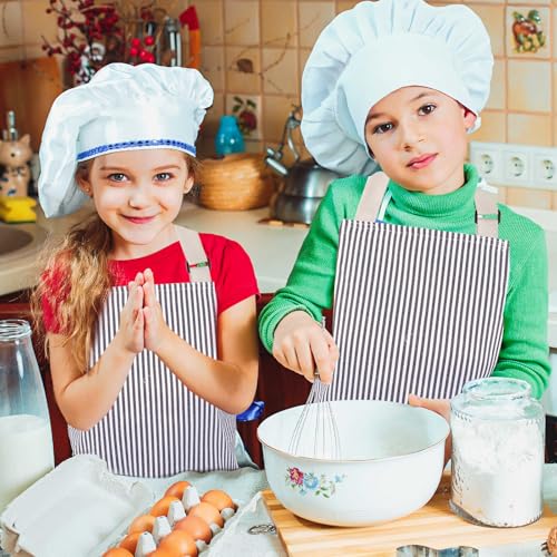 Giantree Kids Apron With 2 Pockets - Striped Chef Apron for Toddler Boys and Girls, Soft Adjustable Bib for Cooking and Painting - Cosy Home Interiors Giantree Kids Apron With 2 Pockets - Striped Chef Apron for Toddler Boys and Girls, Soft Adjustable Bib for Cooking and Painting - Image 2