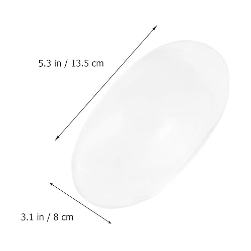 Miniatura 7 de 2 pares de almohadillas de hombro adhesivas de silicona para mujer, almohadillas de hombro antideslizantes, accesorios de silicona (transparente,