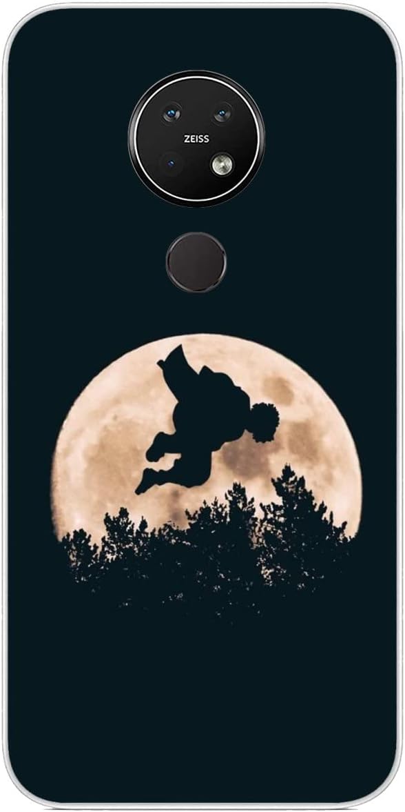 Tongstar Compatible with Case Nokia 7.2 | Nokia 6.2 Sla'yer Zenitsu Anime De'mon 713 Slim Covered Soft Gel Rubber Case Clear