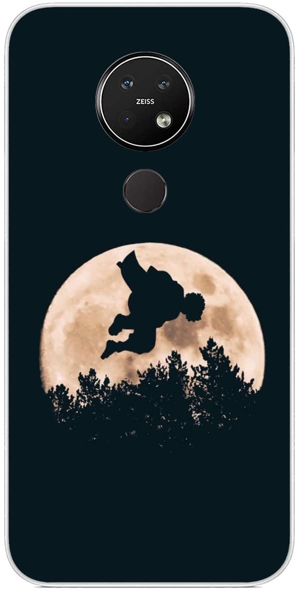 Tongstar Compatible with Case Nokia 7.2 | Nokia 6.2 Sla'yer Zenitsu Anime De'mon 713 Slim Covered Soft Gel Rubber Case Clear