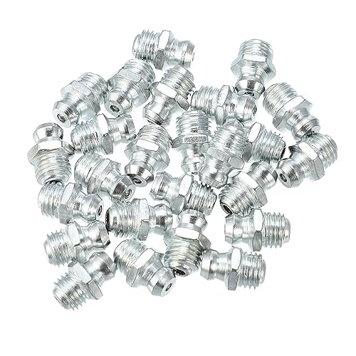 QUARKZMAN 25uds M8x1 Automóvil Engrasador Niple Ajuste 180 Grados Acero Galvanizado