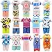 30 PCS Mini 6 Inch Doll Clothes and Accessories Include 4 Tops, 4 Pants for Boy Dolls, 5 Dresses , 2 Swimsuit and 2 Shoes, 10 Outfits Hangers Pocket Glasses Headset Crown for 5.3-6 Inch Dolls