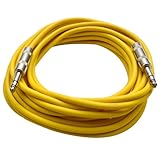 Seismic Audio - SATRX-25Yellow - 25 Foot Yellow 1/4