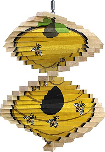Beehive Wood Wind Spinner - Made in USA