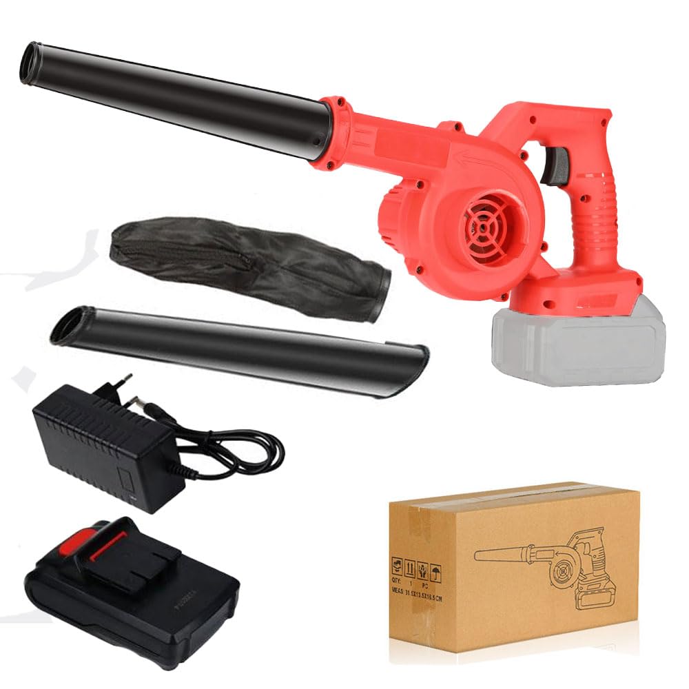 MLD Cordless Air Blower 48 V, 2 in 1 Blower & Vacuum, Multipurpose Long Leaf Battery Powered with 1 Battery & Charger for Gardening Works, Car Cleaning, Dust Cleaning CBM-101 (48v/Multicolor)-image-18