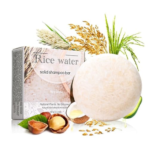 Rice Water Shampoo Bar for Deep Cleaning Hair