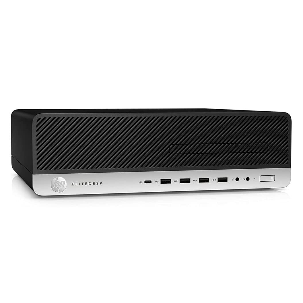 HP EliteDesk 800 G3 SFF Desktop Computer PC, Intel Core i5-6600, 8 GB RAM, SSD da 256 GB, WiFi, Bluetooth, tastiera US QWERTY Windows, 11 Pro (ricondizionato)