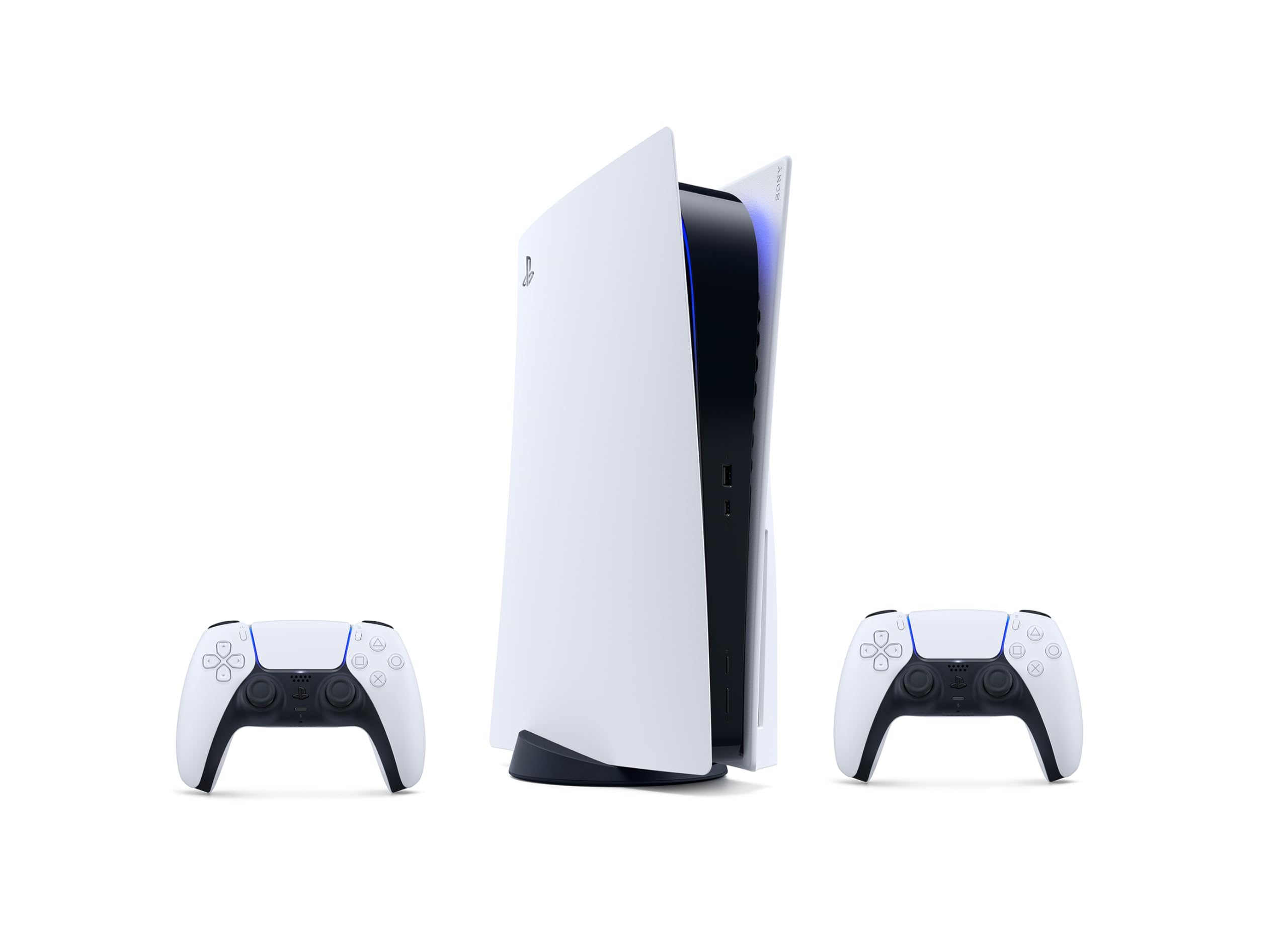 PlayStation クリスタル・ホワイト Sony PlayStation 5 Disc Edition Gaming Console, Glacier White
