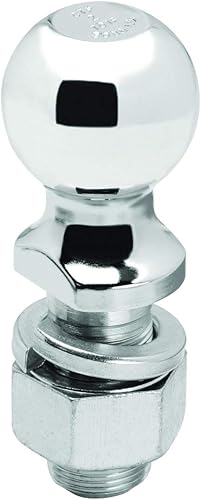 Reese 63830 Bola de enganche Clase IV - Bola de 2" x Vástago de 1-1/4" x 2-3/4" Longitud del vástago, 8,000 lbs. GTW, Cromo