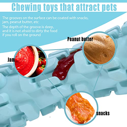 M.C.works Ice Lolly Dog Toys for Aggressive Chewer Tough Chew Toys for Medium Large Dogs Water&Milk Freezable Rubber Dog Toy - Image 2