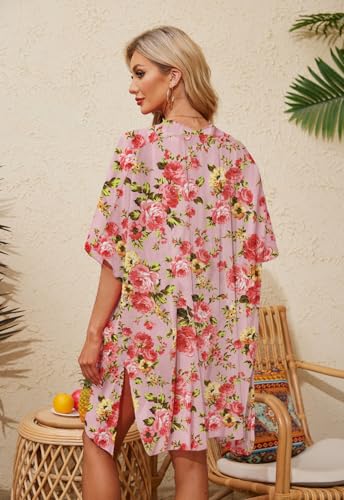 Image of Jayscreate Women's Breezy Summer Boho Kimonos Sheer Beach Cardigan Cover Up