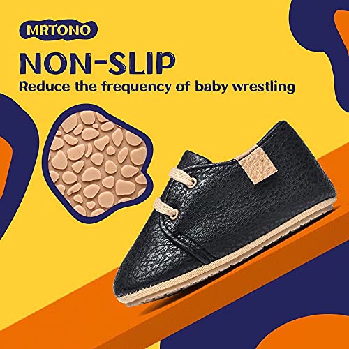 MrToNo Krabbelschuhe Leder Lauflernschuhe Mädchen Babyschuhe 0-6 Monate 6-12 Monate 12-18 Monate Weiche Lederpuschen Lernlaufschuhe Baby Hausschuhe Größe 17-22 - Image 5