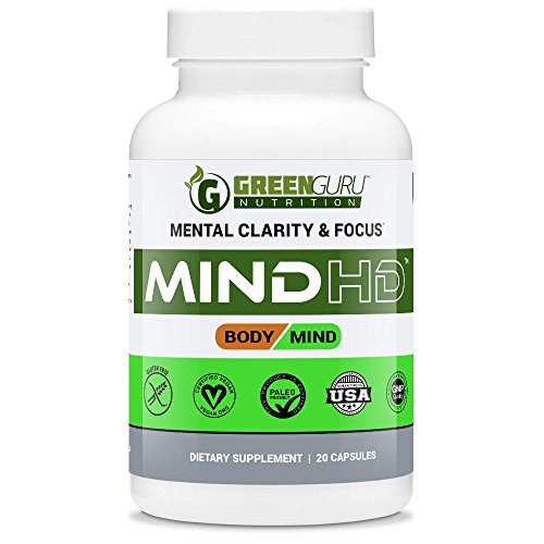 Brain Support Supplement – Featuring Ashwagandha, B 12 Vitamins, Rhodiola Rosea Extract, American & Panax Ginseng & Green Tea Extract – Natural Nootropics That Increases Memory, Focus & Clarity