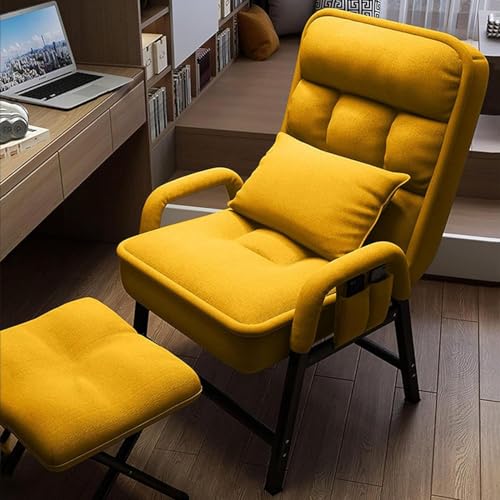 Silla reclinable moderna con taburete, elegante sillón para sala de estar, sala de televisión o dormitorio, solución de asiento cómoda