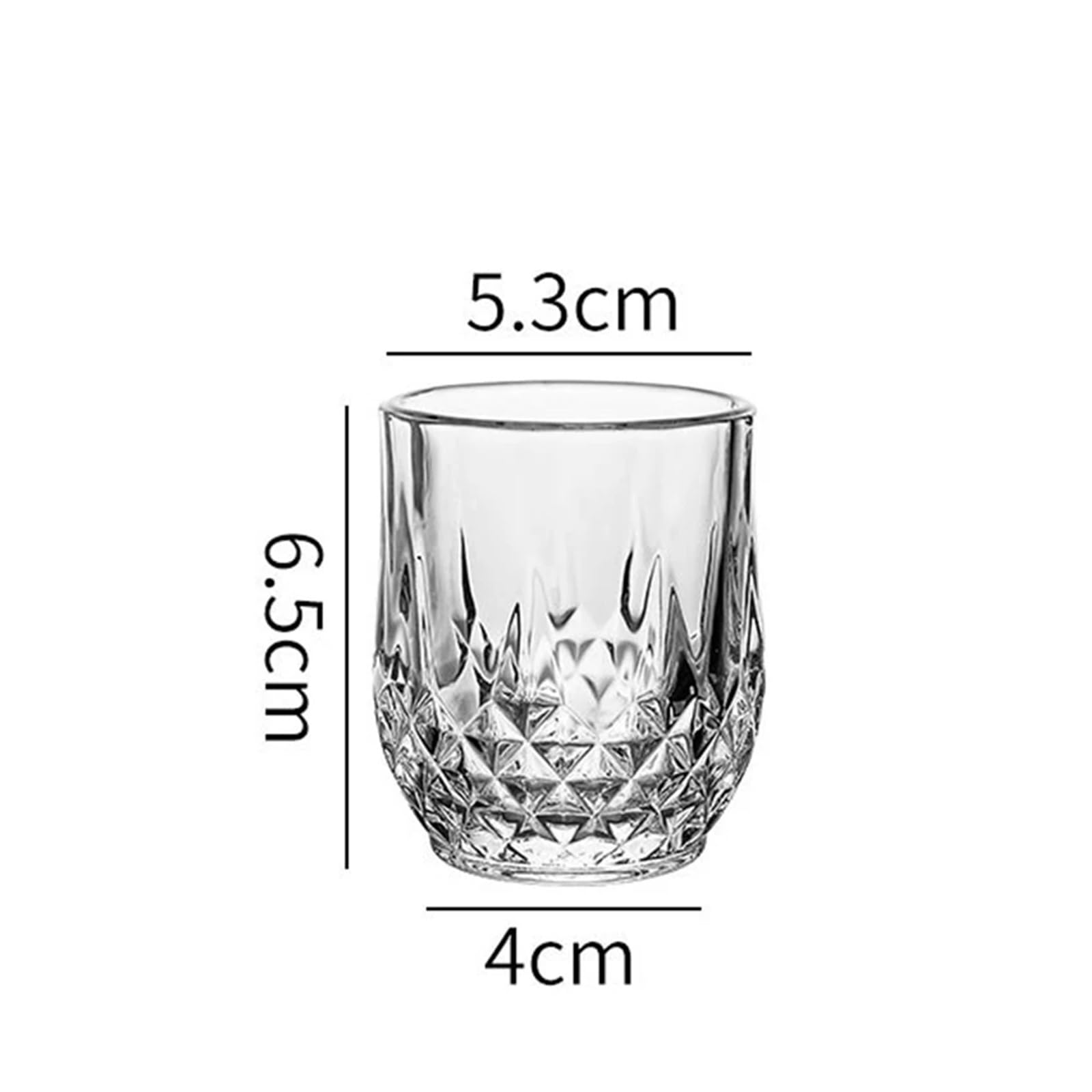 Kristallgläser 80 ml/85 ml Kleines Weinglas, klassisches Whiskyglas, transparentes Cocktailglas, Haushaltsweinbecher, Trinkgläser(80ml)
