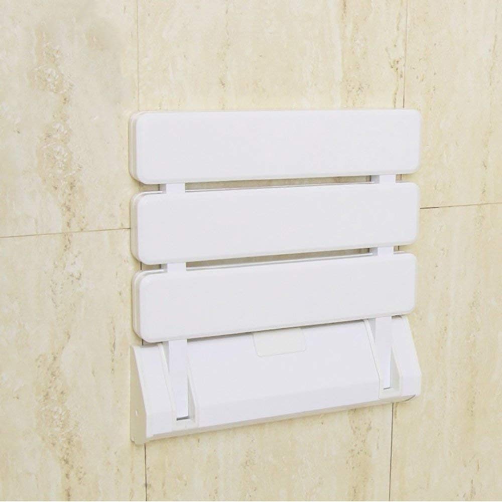 Baño Banqueta De Baño Taburete De Baño para Fortalecer Silla Plegable Silla De Ducha Silla De Pared Banco De Pared Cambiar Zapatos Taburete Taburete De Pasillo,Smoothwhite