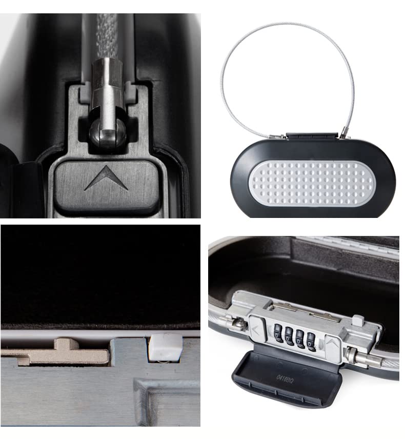 Cassetta di sicurezza portatile Beach Travel Gym Lock Password Mini cassaforte di sicurezza Strongbox fune fissa gioielli cassa cassa telefono bagagli (nero)