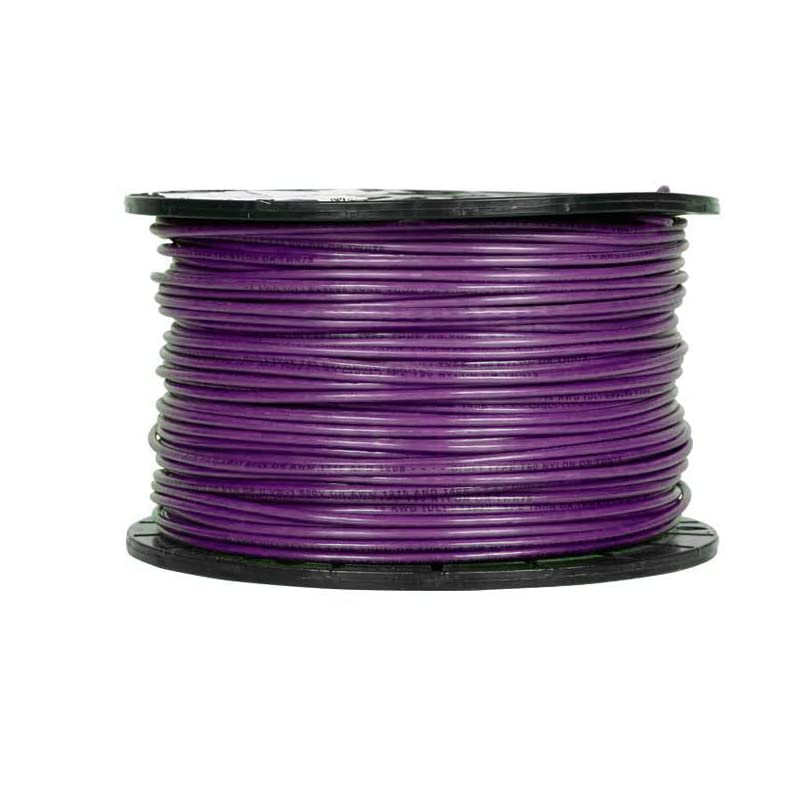 Paladin #14 AWG Gauge 500' FT Roll Insulated Solid Copper THHN/THWN-2 Building Wire - 600 Volts Residential, Commercial, Industrial UL Listed (Purple)