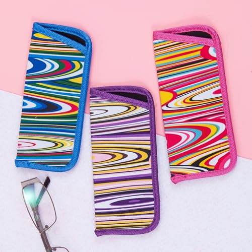 Image of TRIUMPH VISION Reading Glasses Pouch Eyeglass Sleeve Soft Case Slim 3 Pack