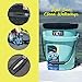 5 Gallon Bucket Lid - Multi-Purpose Boat Trash Can Cover Converter with Opening for Fishing Bucket, Bait Bucket or Trash Can, Fishing & Boating Accessories - Black Mesh