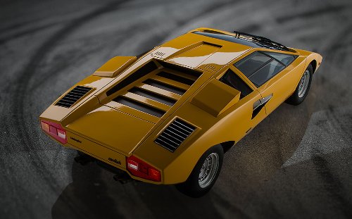 Amazon.co.jp: ランボルギーニ・カウンタック LP400 (イエロー) (1/12