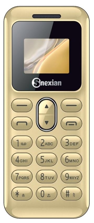 Image of Snexian All-New Bold A27 Small Size Dual Sim |Keypad Mobile| with 0.66 inch Display| BT Dialer | Small Phone|Bluetooth Size| Voice Changer |Long Lasting Battery | Feature Phone | Gold