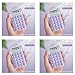 Wooswen 8 Digits Display Silence Widescreen Mini Calculator Students Portable Transparent Electronic Calculator Daily Use