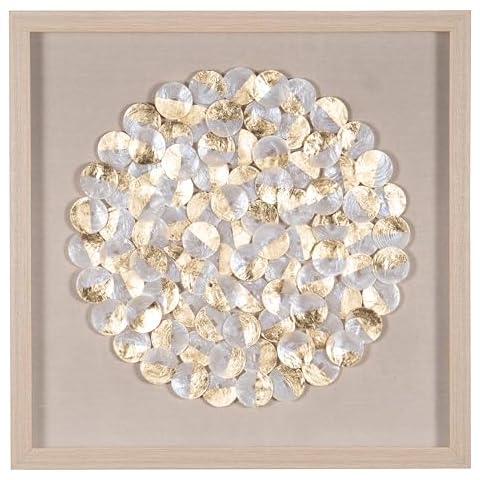 Huji Handmade Capiz Shell Shadow Box Wall Décor Wall Art Cover
